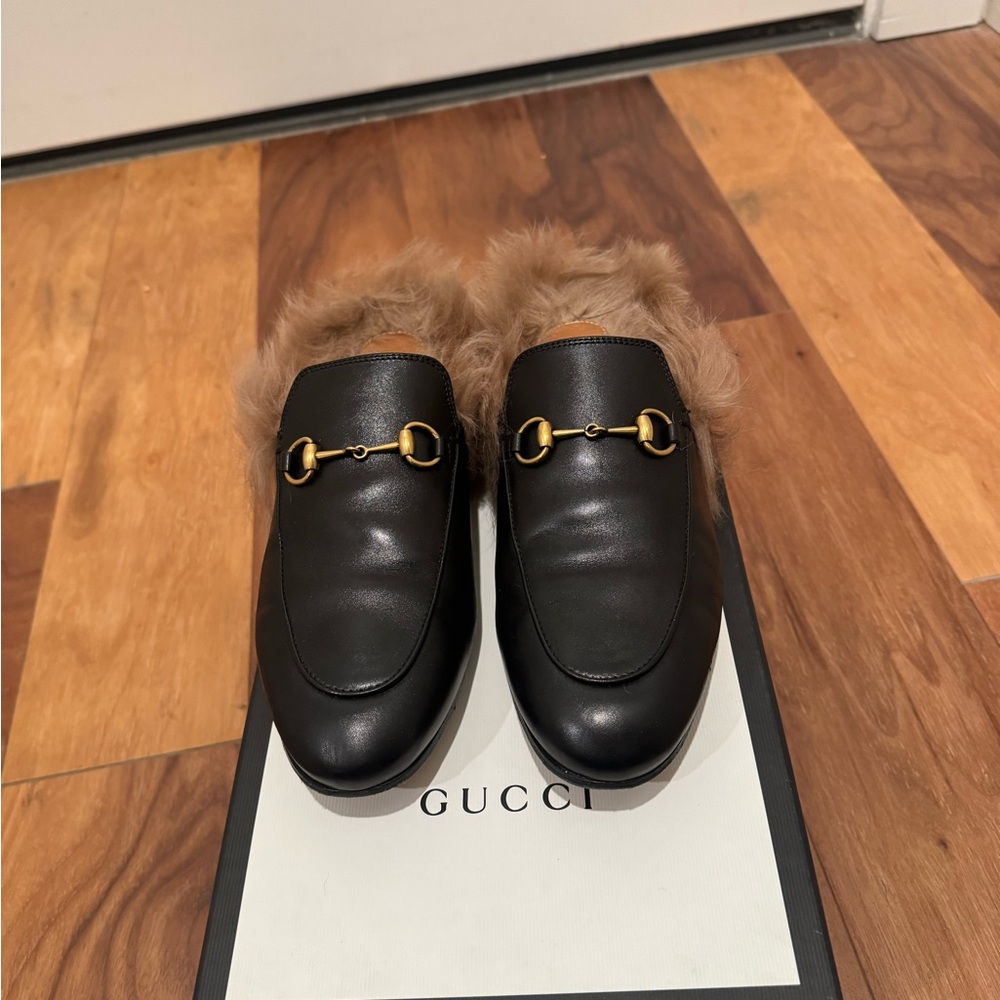 GUCCI Women's Princetown Toe Mules - Picture 2 of 7